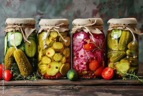 jars with pickels