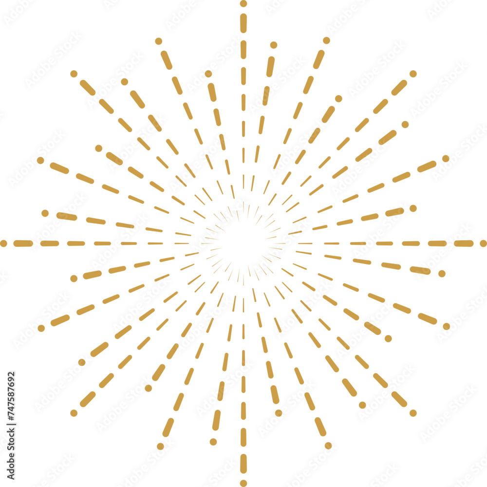 Obraz premium Firework Lines Isolated Element