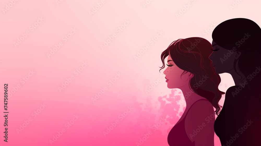 Digital art woman illustration. Watercolor technique and pinkish colors. Female wedding hairstyle. Digital art woman illustration. Watercolor technique and pinkish colors. Female wedding hairstyle.
