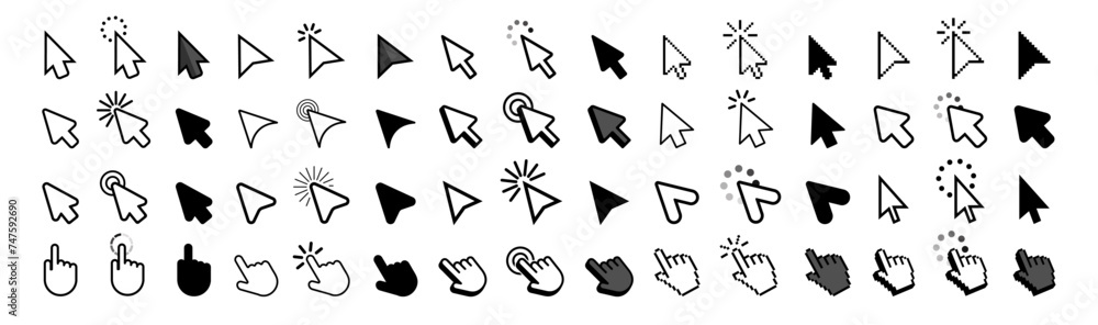 Cursor icons set