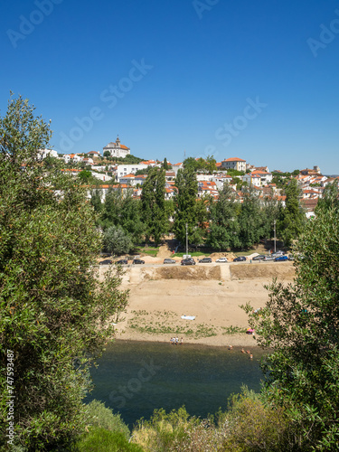 View of Constancia by Zezere River, Portugal photo