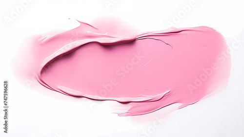 Luxurious lipstick stroke application closeup, cosmetic composition isolated for use in beauty products
