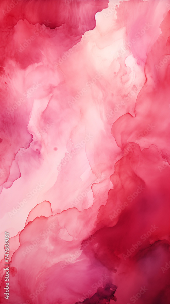 Fototapeta premium Abstract Fluid Art in Shades of Crimson, Pink, and Purple with Soft, Dynamic Textures