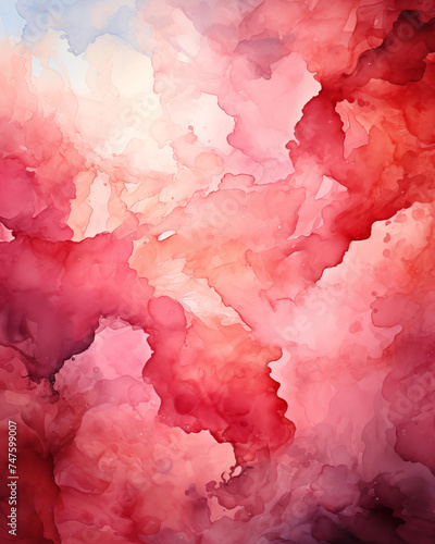 Abstract Fluid Art in Shades of Crimson, Pink, and Purple with Soft, Dynamic Textures