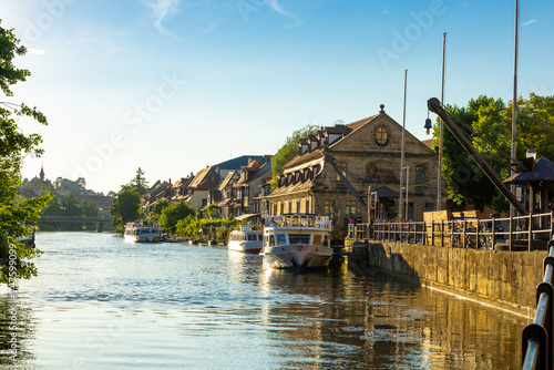 Bamberg in Oberfranken - Bayern - Ansichten am Fluss  photo