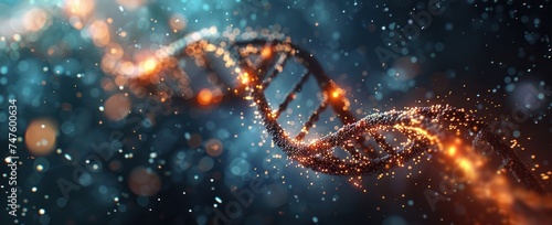 an image of dna strands photo