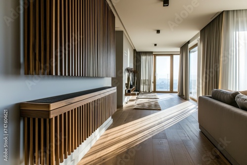 Contemporary Design Wooden Radiator Cover for Elegant Home Interior