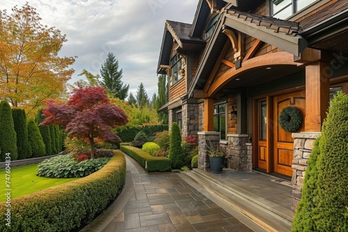 Luxury Home in Vancouver Suburbs: Well-Maintained Exterior and Picturesque Scenery