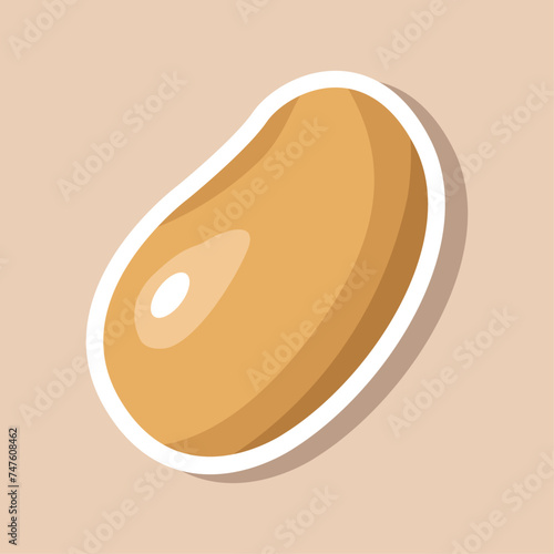 Vector potato sticker design