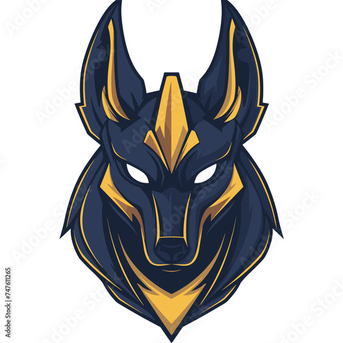 Anubis esport vector logotype, logo anubis, icon anubis, sticker anubis, symbol anubis, emblem anubis, dog, wolf