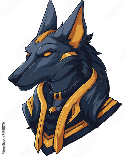 Anubis esport vector logotype, logo anubis, icon anubis, sticker anubis, symbol anubis, emblem anubis, dog, wolf