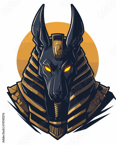Anubis esport vector logotype, logo anubis, icon anubis, sticker anubis, symbol anubis, emblem anubis, dog, wolf