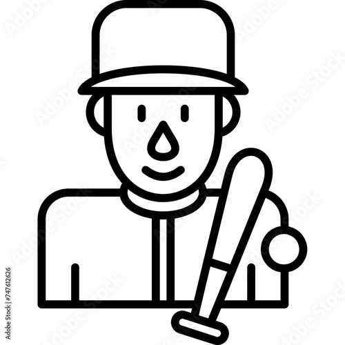Baseball Player Icon