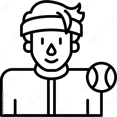 Tennis Player Icon