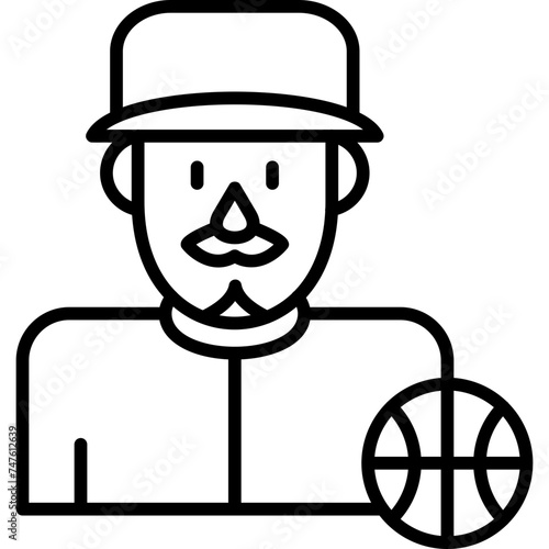 Basketball Player Icon