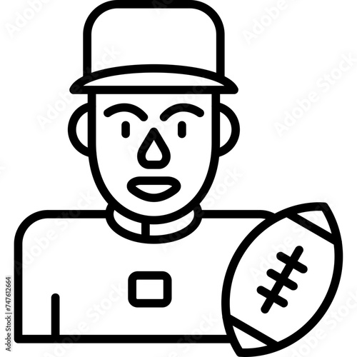 American Football Player Icon