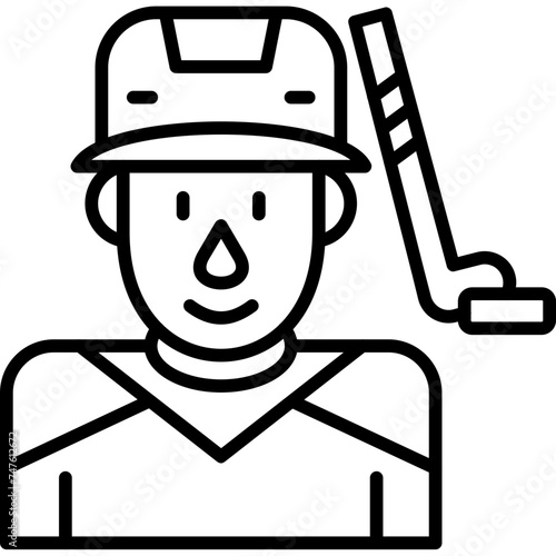 Hockey Player Icon