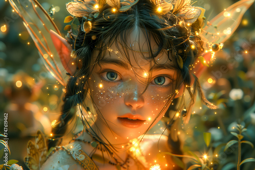 Fairy Princess Adorable Fairytale Girl Elf Magical Enchanted Forest Children Fantasy