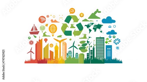 Environmental technology concept. Sustainable development goals. SDGs.