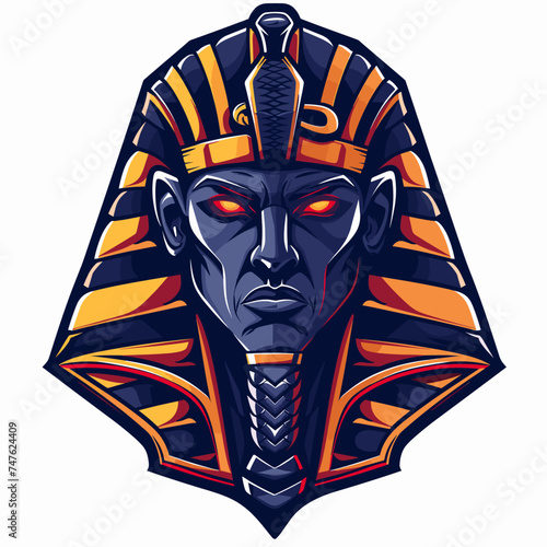 Pharaoh esport vector logotype, logo pharaoh, icon pharaoh, sticker pharaoh, symbol pharaoh, emblem pharaoh