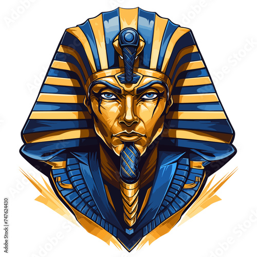 Pharaoh esport vector logotype, logo pharaoh, icon pharaoh, sticker pharaoh, symbol pharaoh, emblem pharaoh