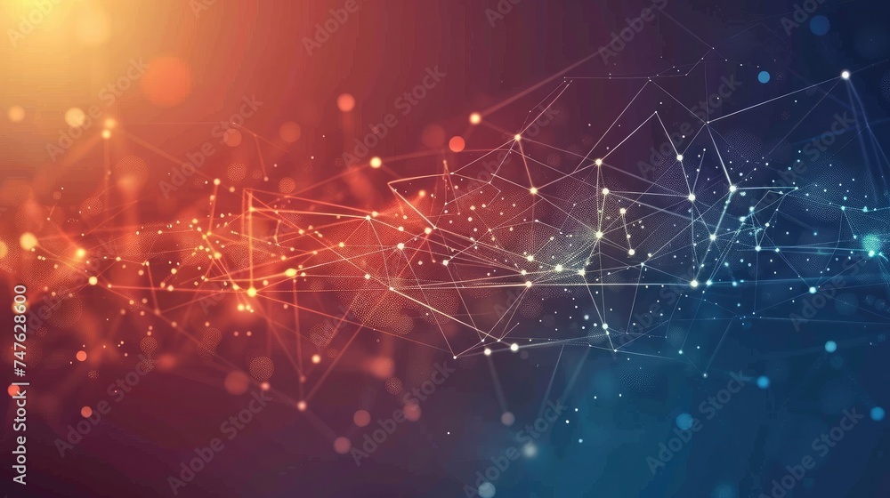 Fototapeta premium Abstract Technology Network Background