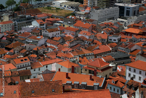 View over the roofs buildings of the city Coimbra, Portugal.
