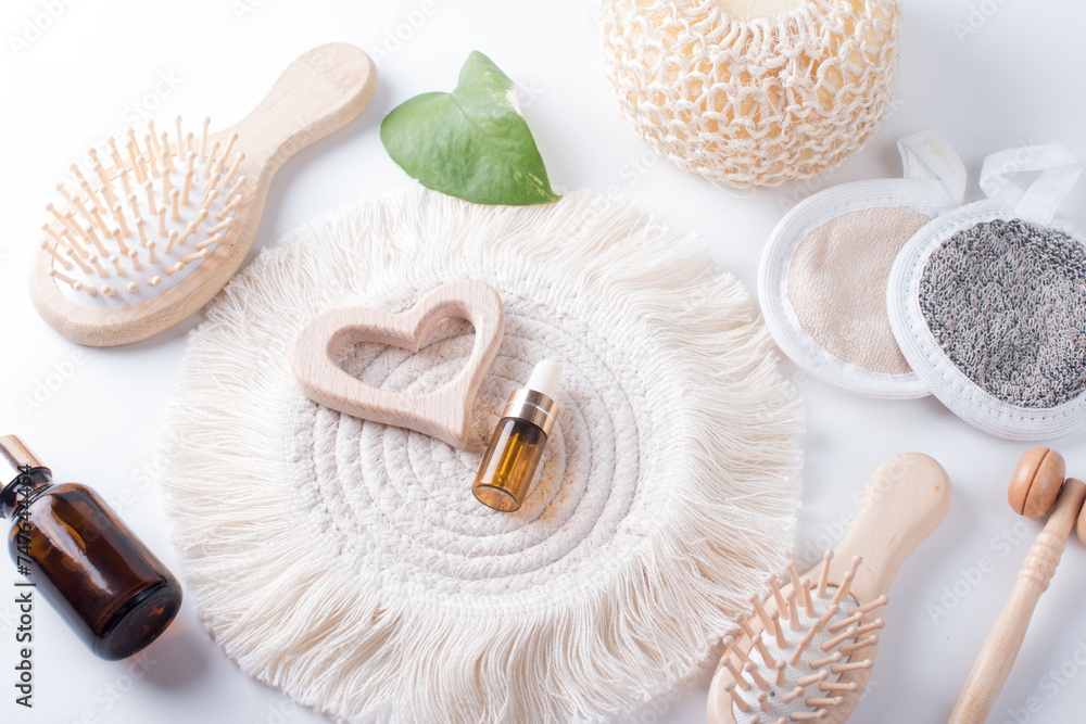 wooden massage comb for the head. Wellness treatments with aromatic oils wooden massage comb for the head. Wellness treatments with aromatic oils