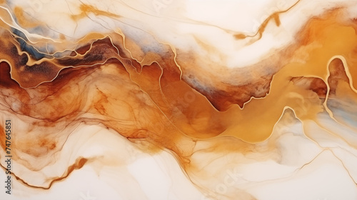 Panel kuchenny z motywem Abstrakcyjne jasne tło - betonowa złota ściana, obraz olej na płótnie. Nowoczesna sztuka - atrament alkoholowy