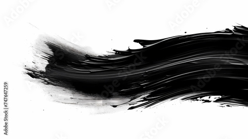Black paint splash, suitable for art, design and creative projects