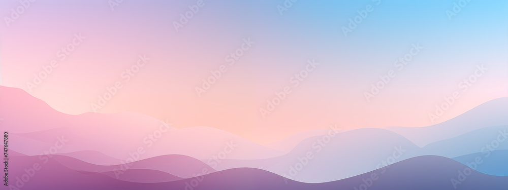 Pastel Twilight: Gradient Waves and Peaceful Colors