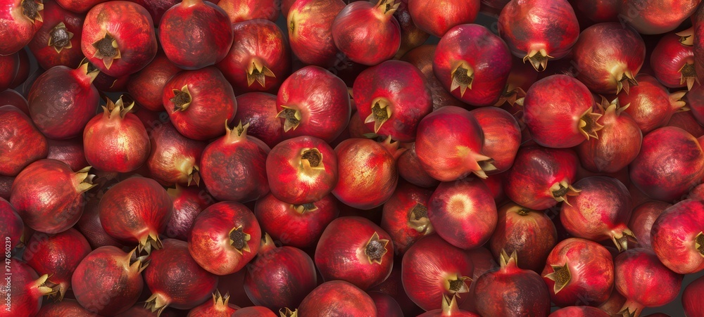 Group of pomegranates. Pomegranate closeup, background Group of pomegranates. Pomegranate closeup, background