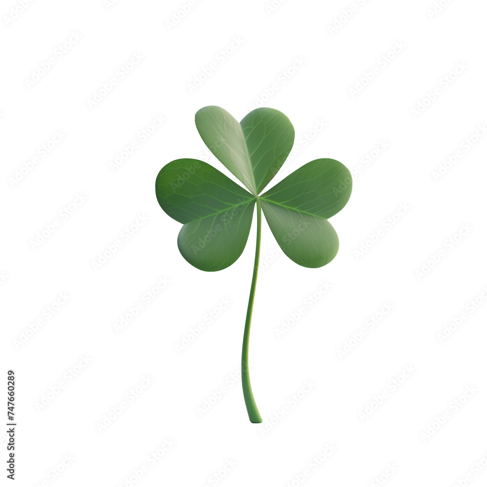 Green clover leaf. St Patrick's Day