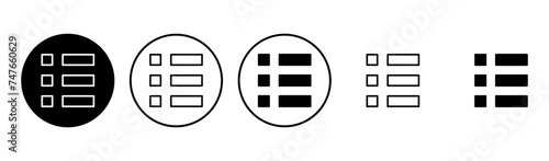 Menu Icon set. web menu icon. hamburger menu symbol