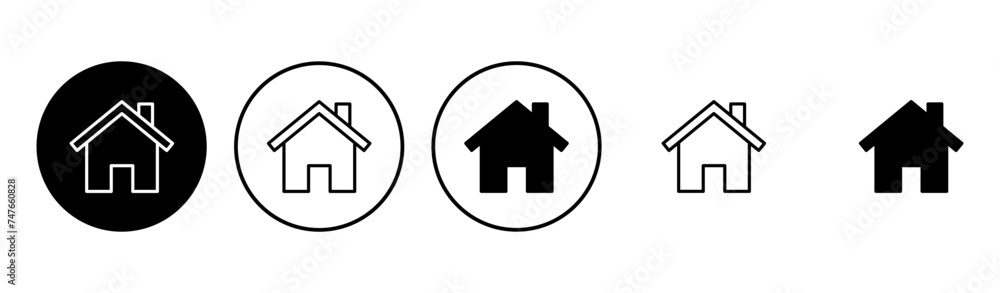 House icon set. Home icon vector House icon set. Home icon vector