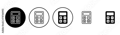 Calculator icon set. Accounting calculator icon. calculator vector