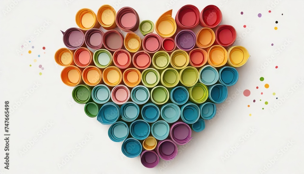 Color heart shape Color heart shape