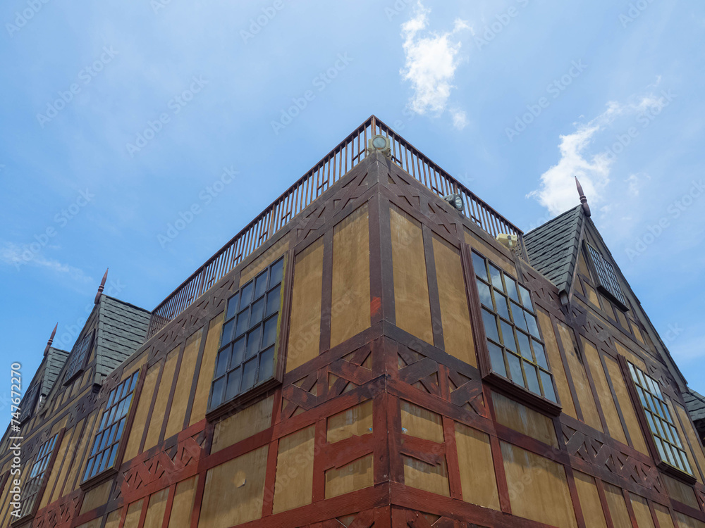 Fototapeta premium Tower architecture sky city skyscraper building modern business blue urban cityscape outdoor office downtown window construction financial reflection corporate structure steel view facade district 