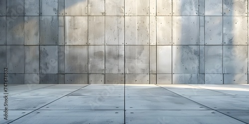concrete wall block and floor