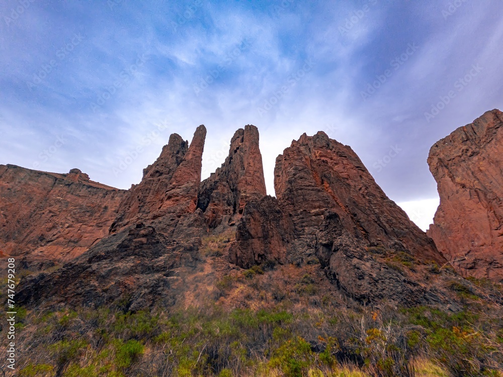 Magnificent views of the Cañadon de la Buitrera Magnificent views of the Cañadon de la Buitrera