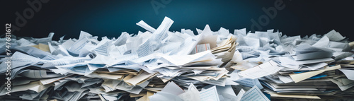 A pile of documents symbolizing financial clutter