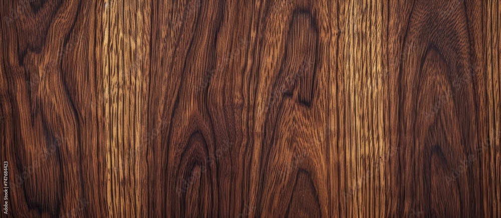 Obraz premium This photo showcases the exquisite seamless wood texture of a stunning material choice for furniture, providing a remarkable view of a close-up wooden surface.