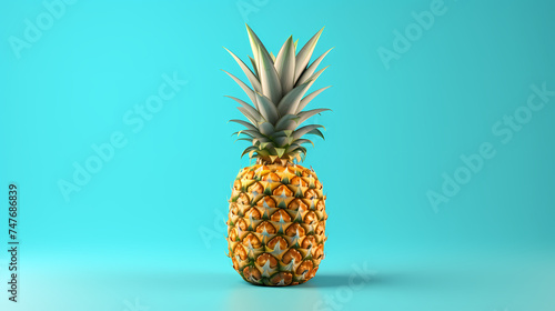 Pineapple, natural background represents the concept of organic fruit