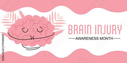 Drawn banner for Brain Injury Awareness Month