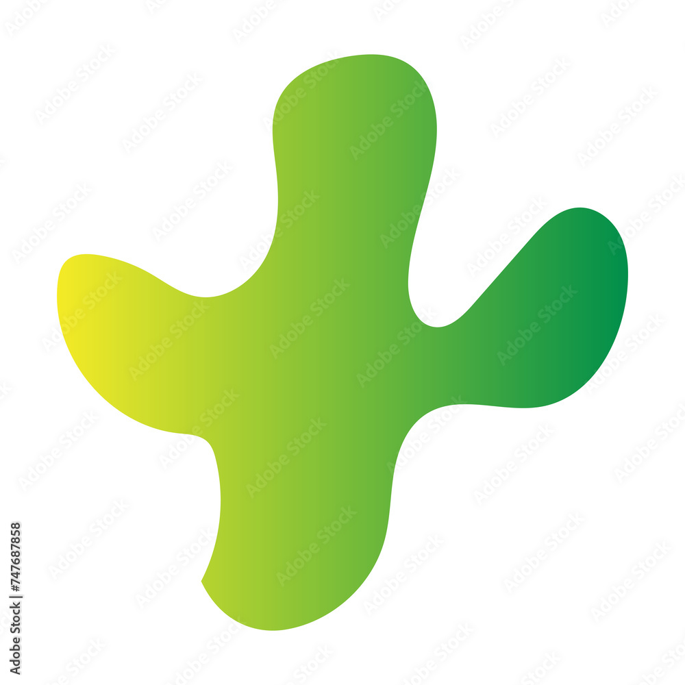abstract green shape element abstract green shape element