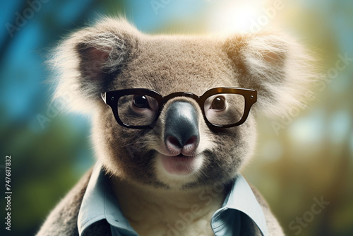 a koala, cute, adorable, koala wearing clothes © Salawati