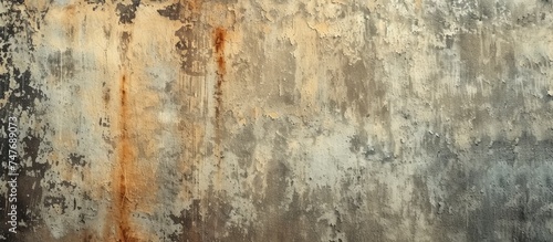 A close-up photograph showcasing a weathered metal surface covered in rust, displaying an intricate grain texture on a wall.