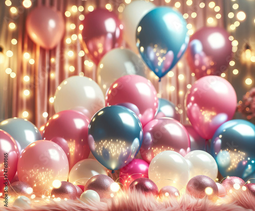 Elegant Balloon Arrangement for Luxurious Celebration