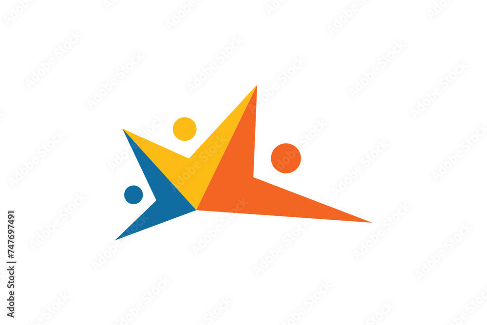 teamwork element design with modern concept teamwork element design with modern concept