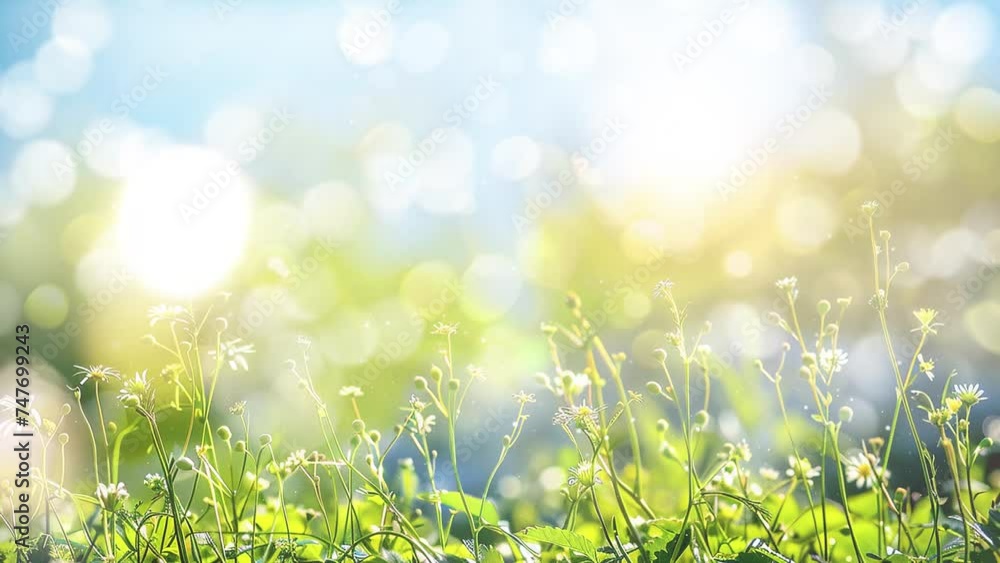 a fresh spring blue sunny sky background with blurred background. spring nature concept. seamless looping overlay 4k virtual video animation background a fresh spring blue sunny sky background with blurred background. spring nature concept. seamless looping overlay 4k virtual video animation background